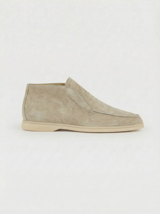 Men's Suede Slip On Ankle Loafers with Thin Sole