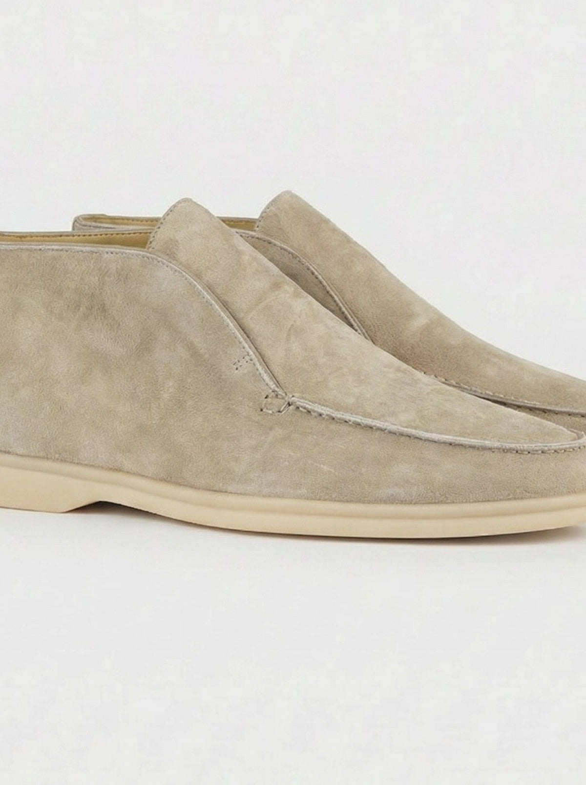 Men's Suede Slip On Ankle Loafers with Thin Sole, view 5