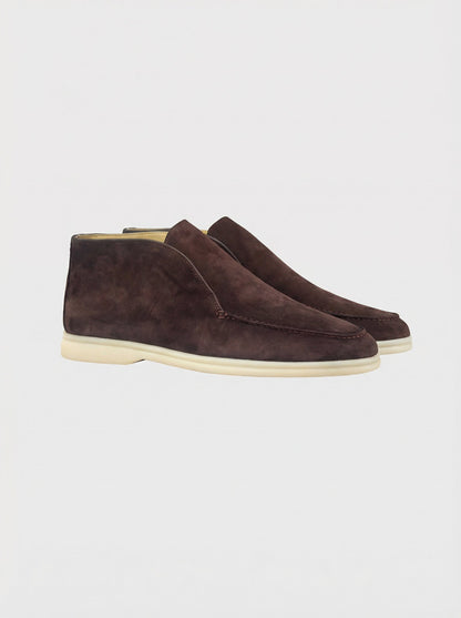 Men's Suede Slip On Ankle Loafers with Thin Sole, view 6