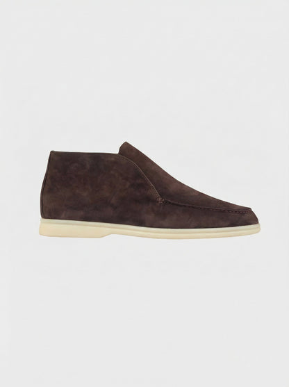 Men's Suede Slip On Ankle Loafers with Thin Sole, view 7