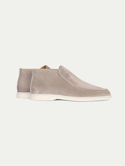 Men's Suede Slip On Moccasin Loafers with Rubber Sole, view 11