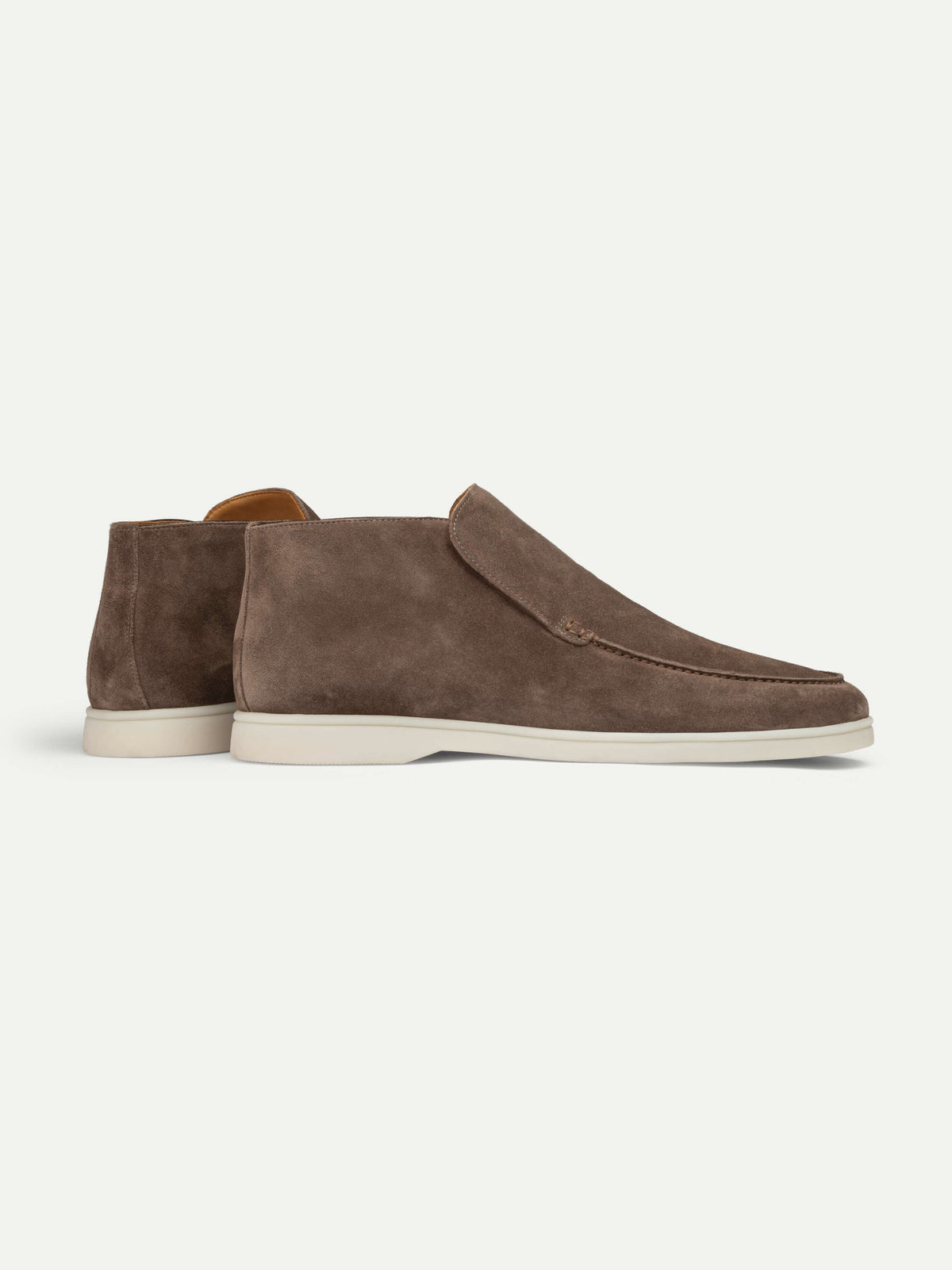 Men's Suede Slip On Moccasin Loafers with Rubber Sole, view 15