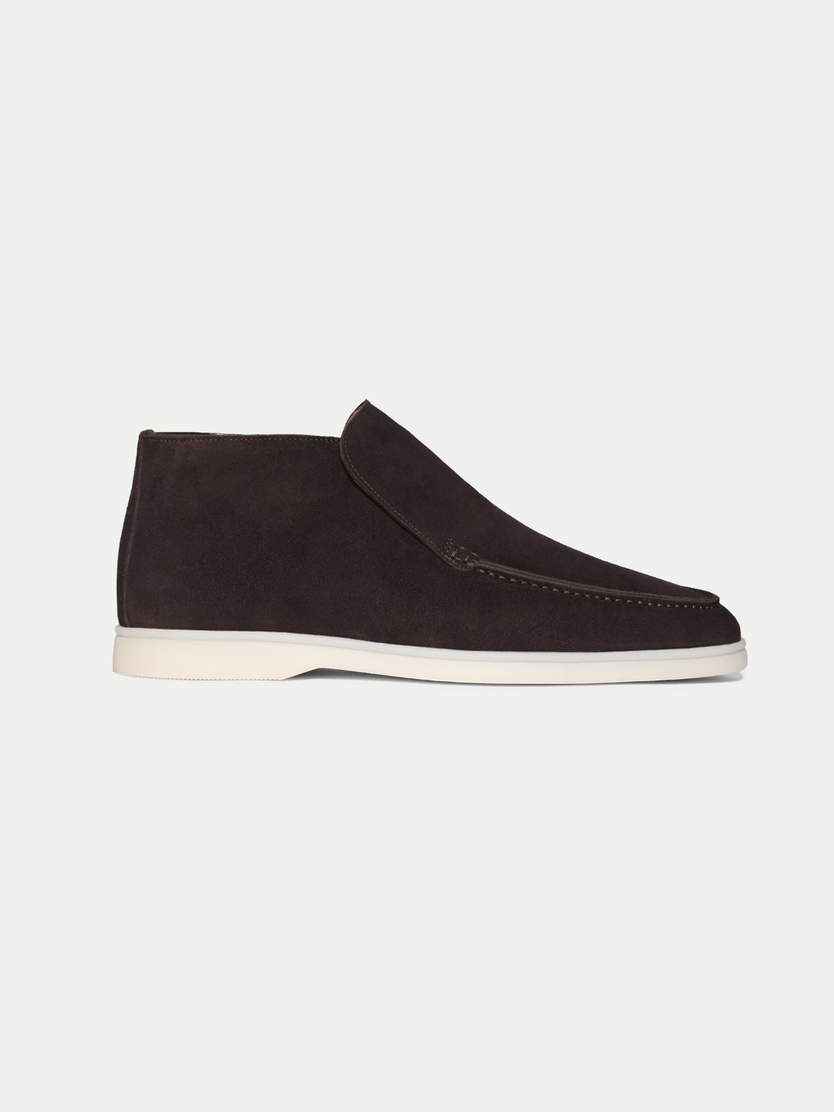 Men's Suede Slip On Moccasin Loafers with Rubber Sole, view 25
