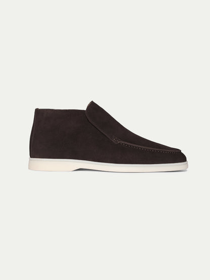 Men's Suede Slip On Moccasin Loafers with Rubber Sole, view 25