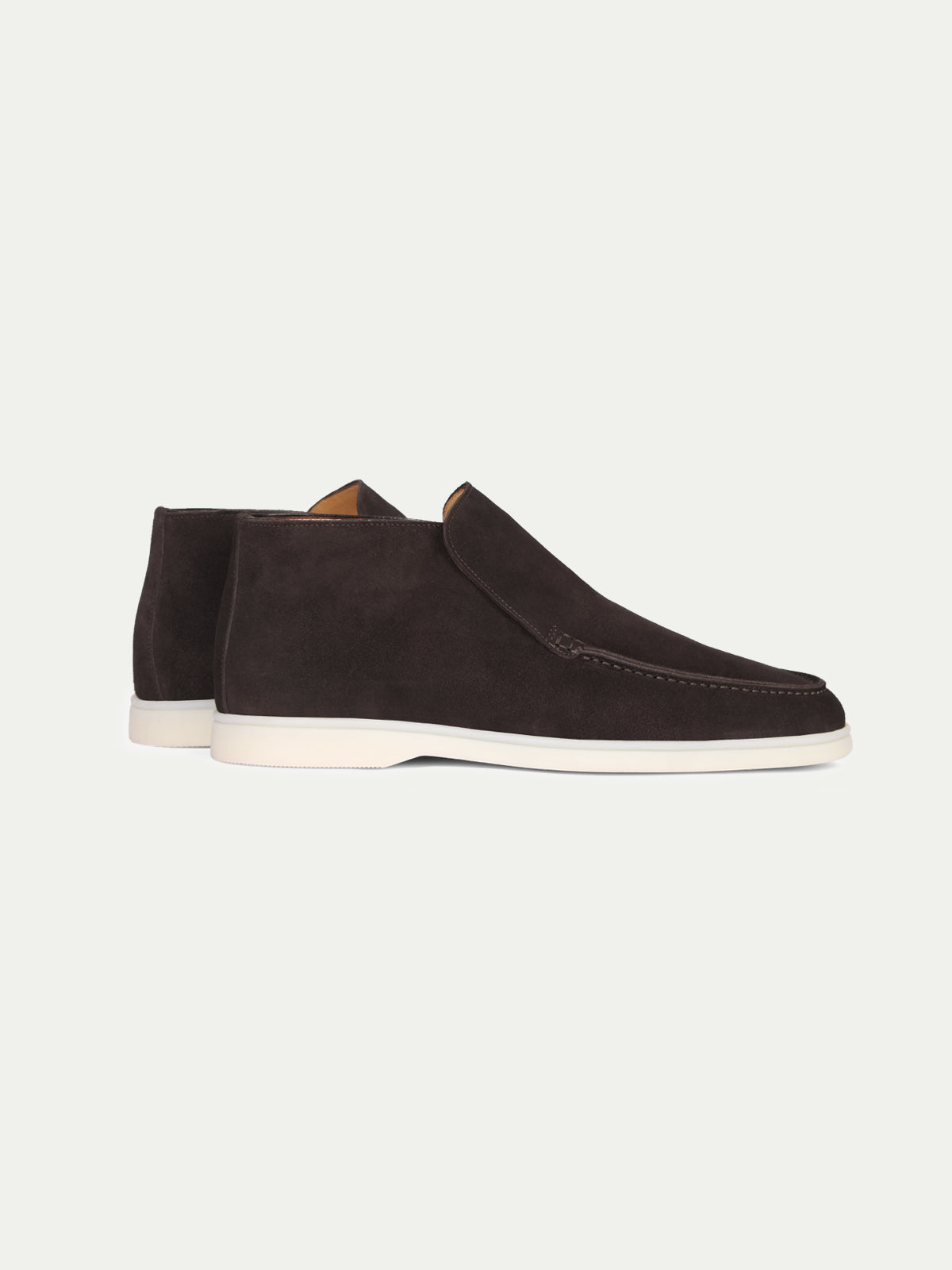 Men's Suede Slip On Moccasin Loafers with Rubber Sole, view 27