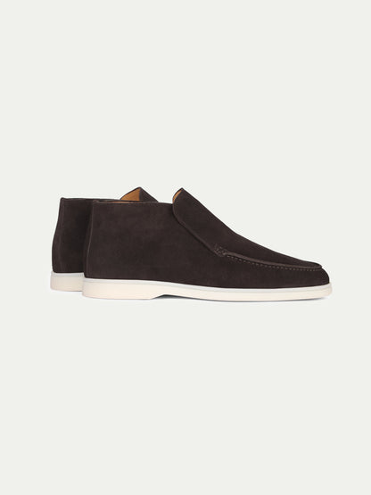 Men's Suede Slip On Moccasin Loafers with Rubber Sole, view 27