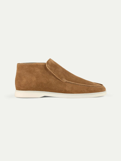 Men's Suede Slip On Moccasin Loafers with Rubber Sole, view 5