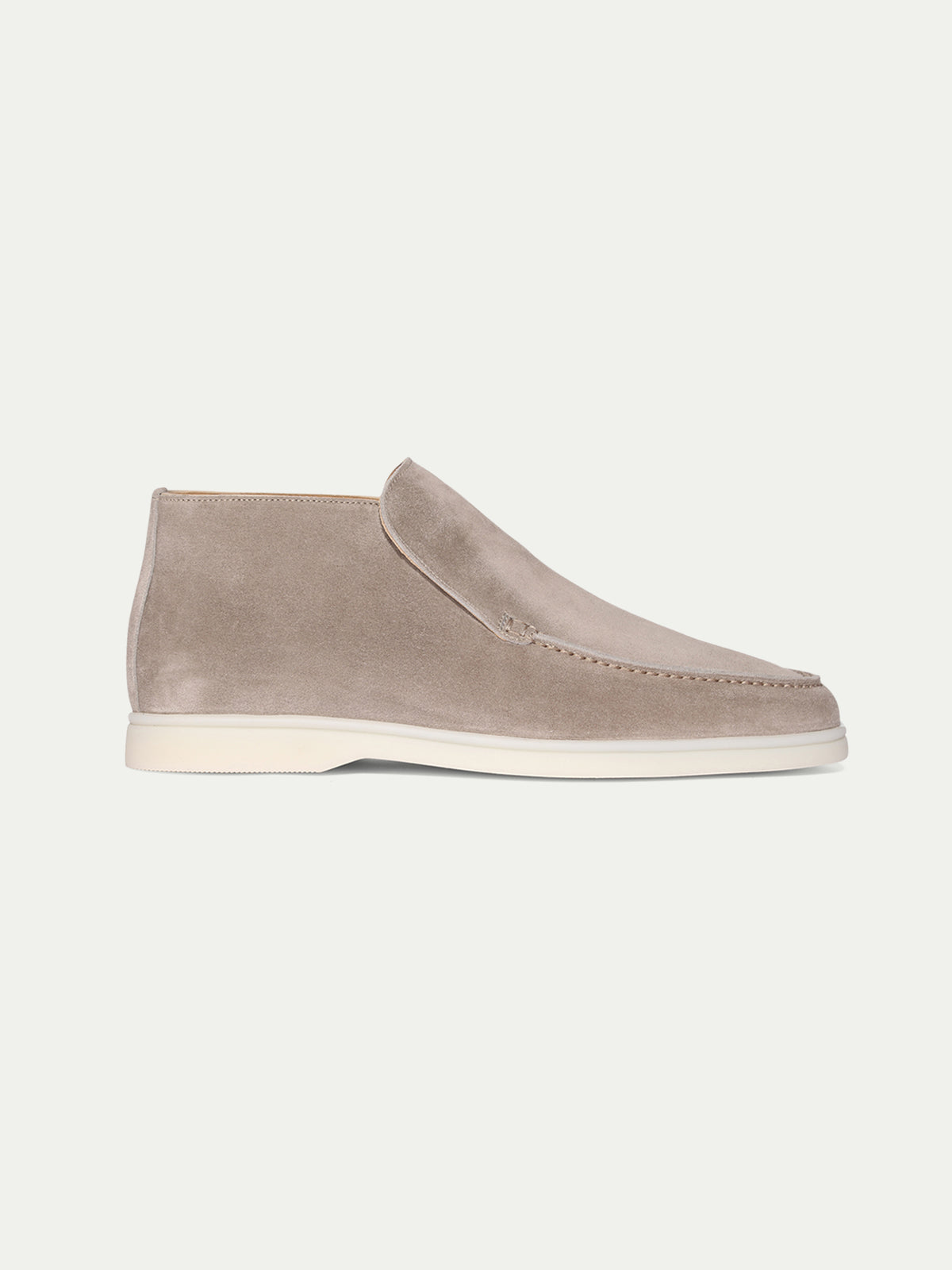 Men's Suede Slip On Moccasin Loafers with Rubber Sole, view 9