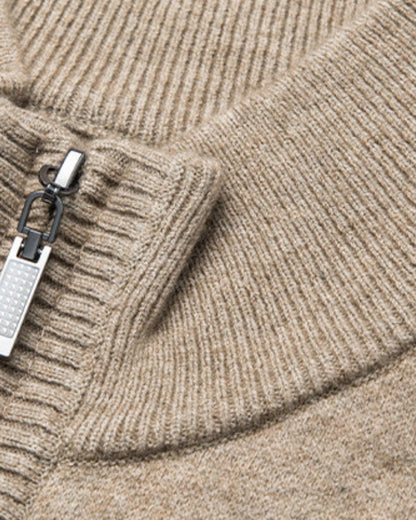 Men's Wool Zip Up Vest with Pockets, view 4