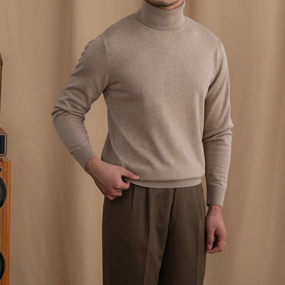 Wool Blend Turtleneck Sweater, view 2