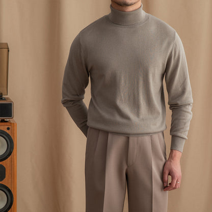 Wool Blend Turtleneck Sweater, view 7