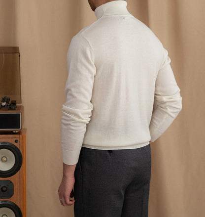 Wool Blend Turtleneck Sweater, view 9