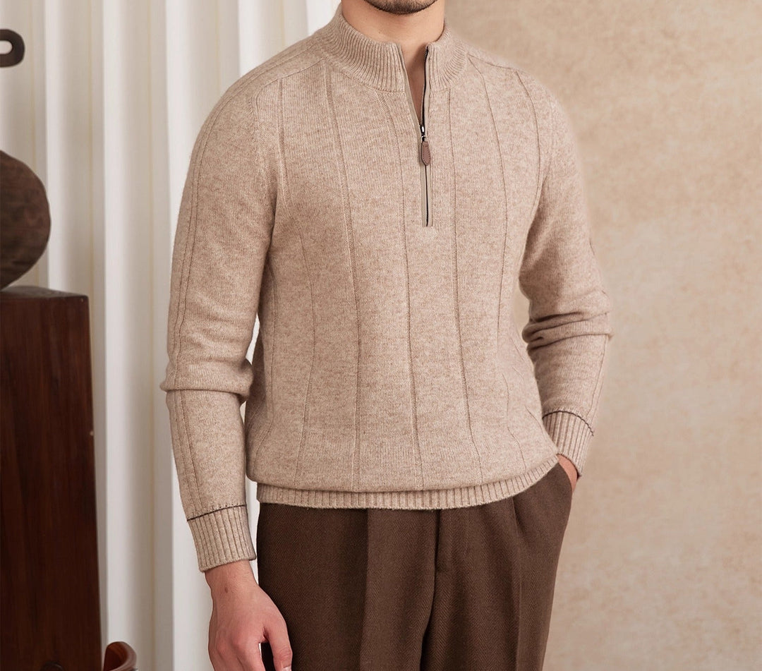 Salvatore Premium Half-Zip Knit Sweater