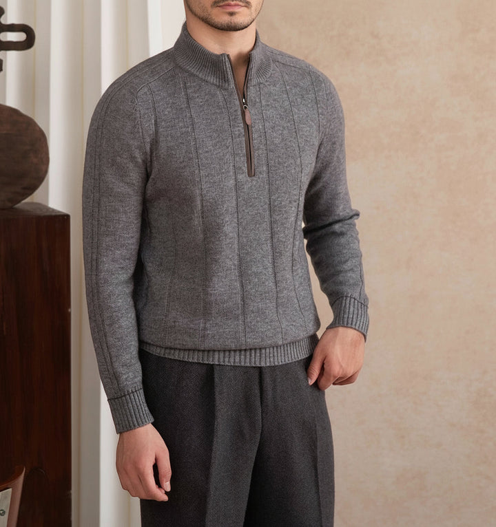Salvatore Premium Half-Zip Knit Sweater