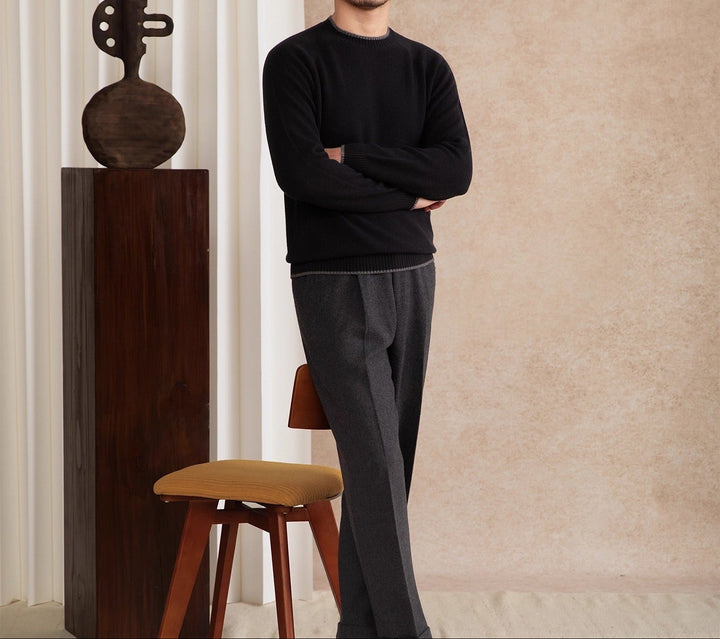 Silvio Premium Wool Crewneck Sweater