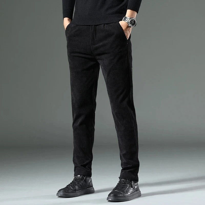 Pleated Corduroy Trousers