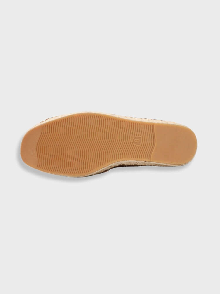 Chestnut Suede Penny Loafers with Woven Sole