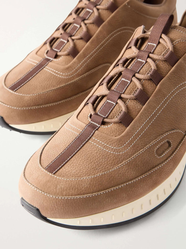 Laced Nubuck Sneakers