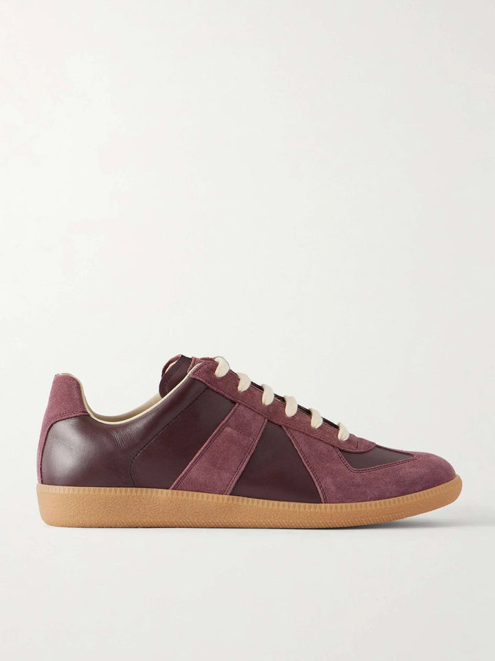 GATS Leather and Suede Sneakers Radish – Retro Gum Sole Casual Shoes