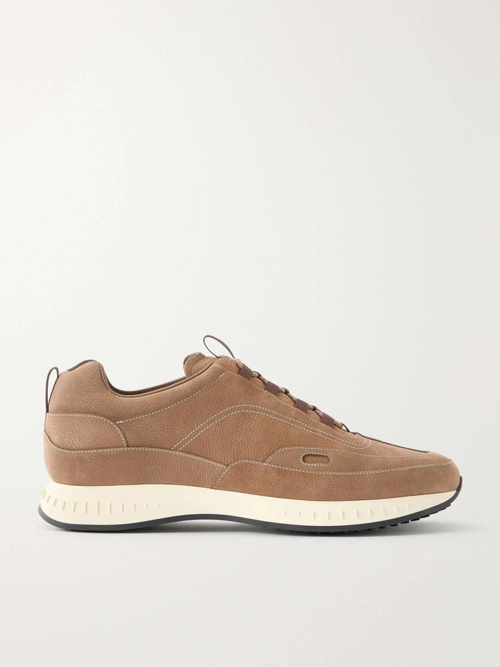 Laced Nubuck Sneakers